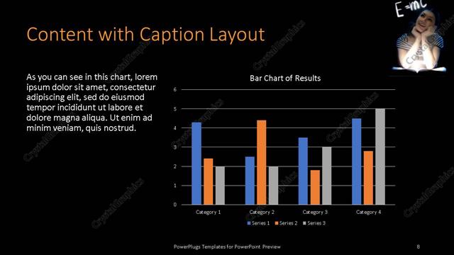 Content with Caption presentation slide layout