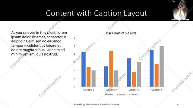Content with Caption presentation slide layout