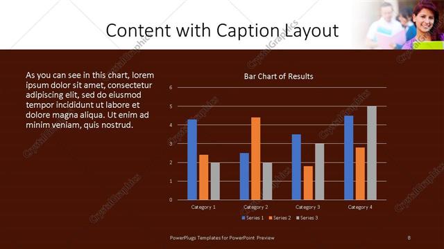 Content with Caption presentation slide layout