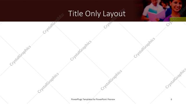 Title Only presentation slide layout
