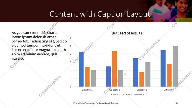 Content with Caption presentation slide layout