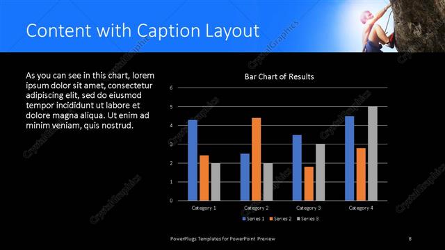 Content with Caption presentation slide layout