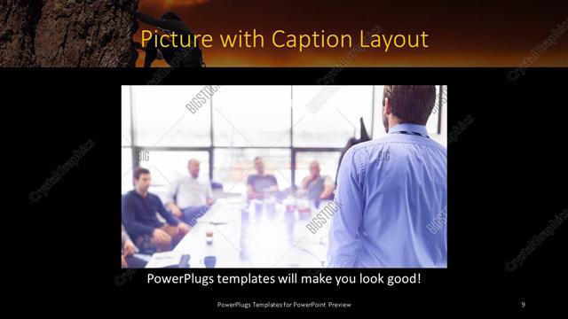 Picture with Caption presentation slide layout