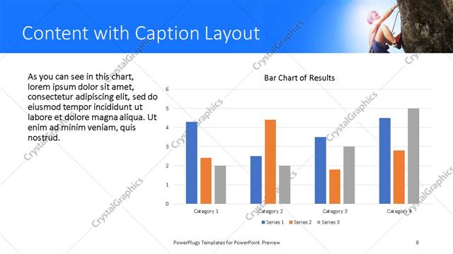 Content with Caption presentation slide layout