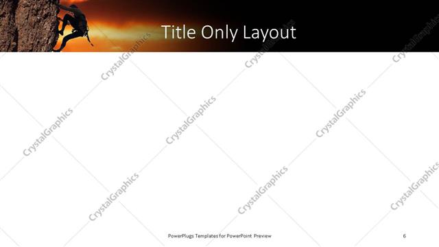 Title Only presentation slide layout