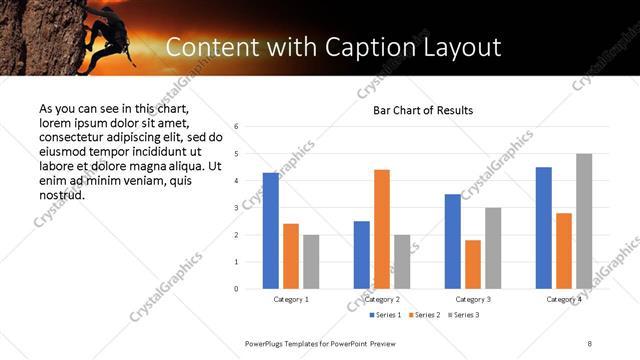 Content with Caption presentation slide layout