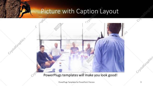 Picture with Caption presentation slide layout