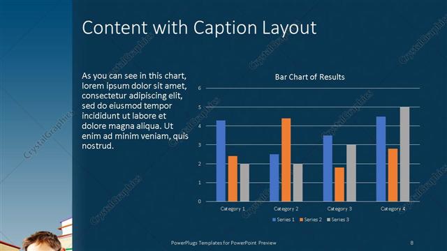 Content with Caption presentation slide layout