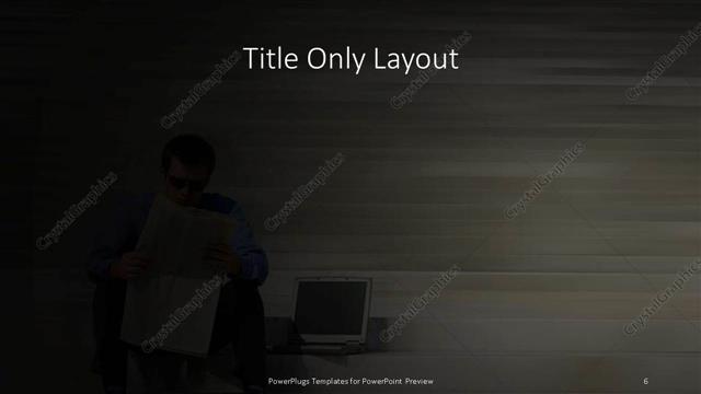 Title Only presentation slide layout