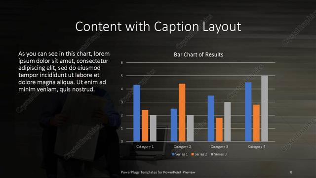 Content with Caption presentation slide layout