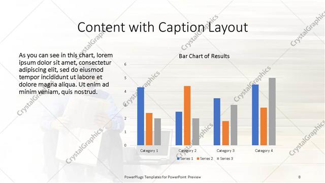 Content with Caption presentation slide layout