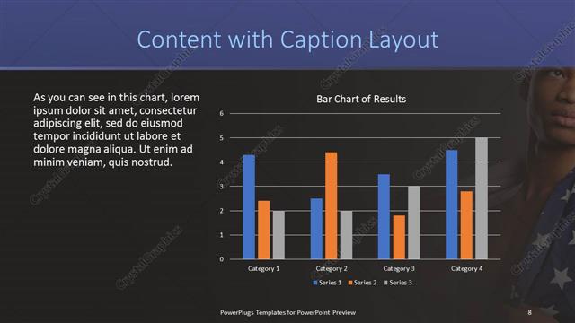 Content with Caption presentation slide layout