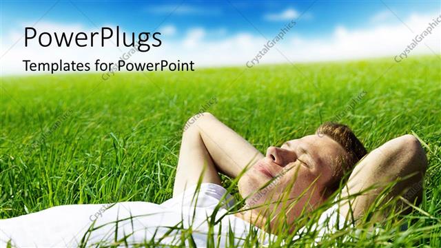  Presentation with season - A person enjoying in the greenery