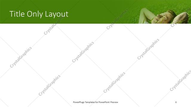 Title Only presentation slide layout