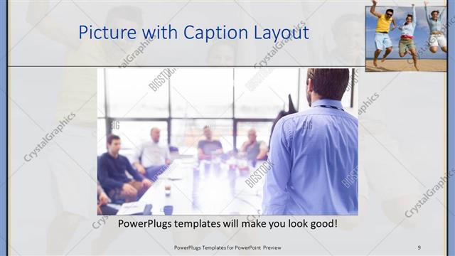 Picture with Caption presentation slide layout