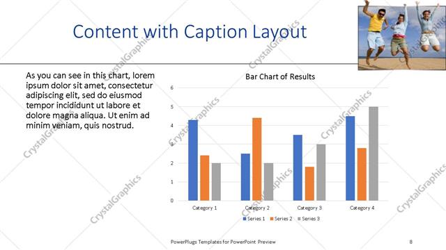Content with Caption presentation slide layout