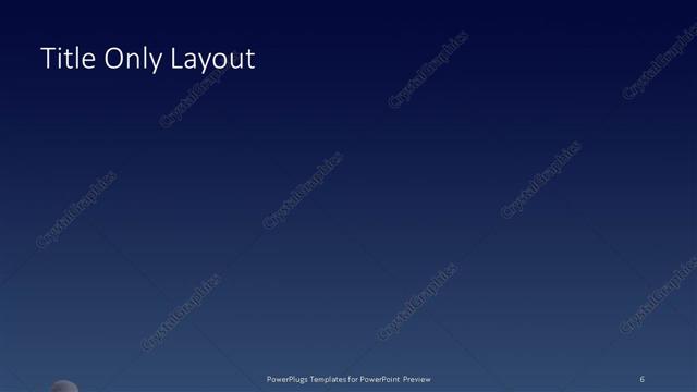 Title Only presentation slide layout