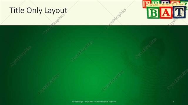 Title Only presentation slide layout