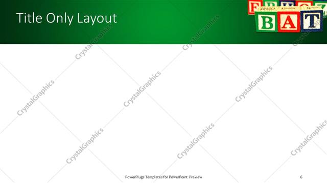 Title Only presentation slide layout