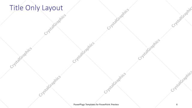 Title Only presentation slide layout