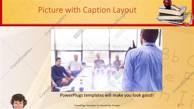 Picture with Caption presentation slide layout