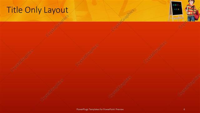 Title Only presentation slide layout