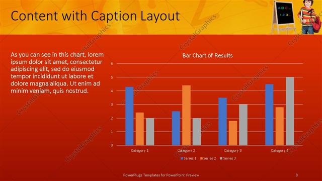 Content with Caption presentation slide layout
