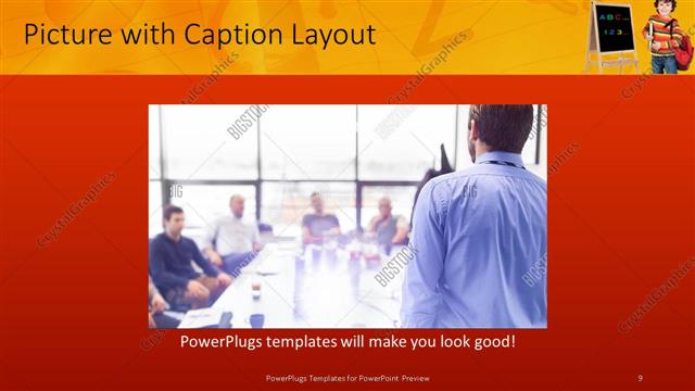 Picture with Caption presentation slide layout