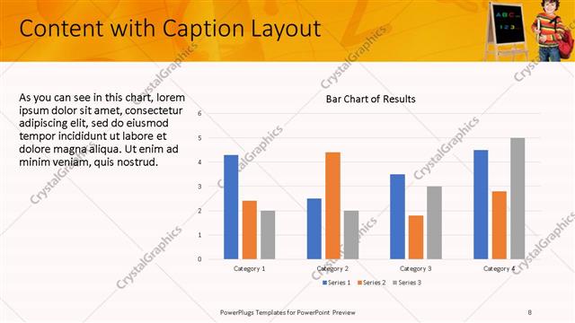 Content with Caption presentation slide layout