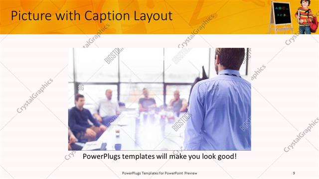 Picture with Caption presentation slide layout
