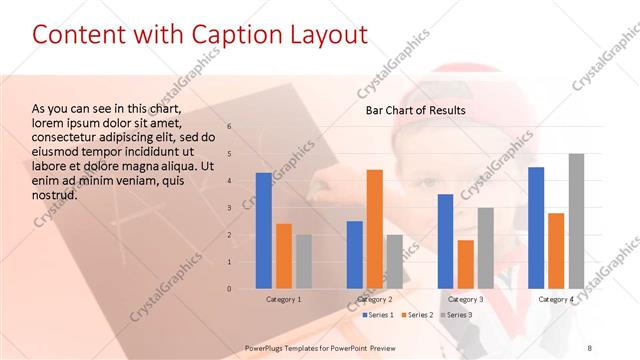 Content with Caption presentation slide layout