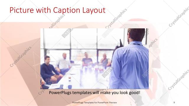 Picture with Caption presentation slide layout