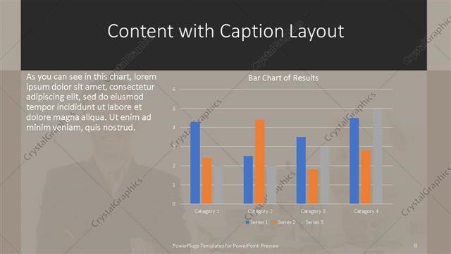 Content with Caption presentation slide layout