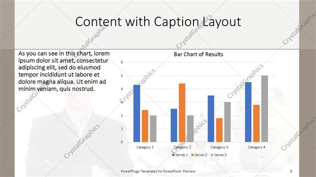 Content with Caption presentation slide layout