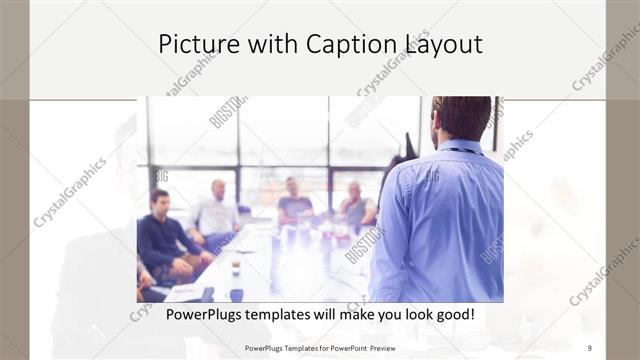 Picture with Caption presentation slide layout