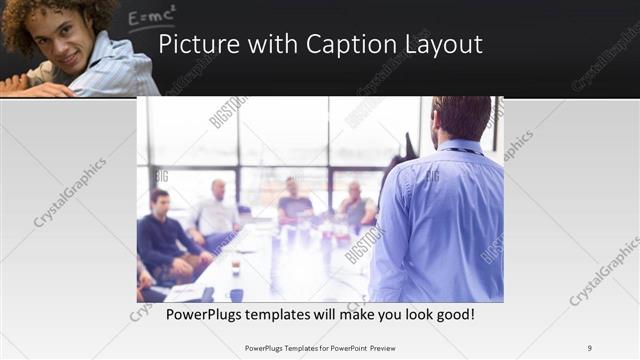 Picture with Caption presentation slide layout