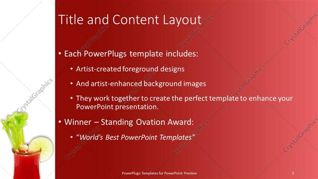 Title and Content presentation slide layout