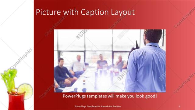 Picture with Caption presentation slide layout