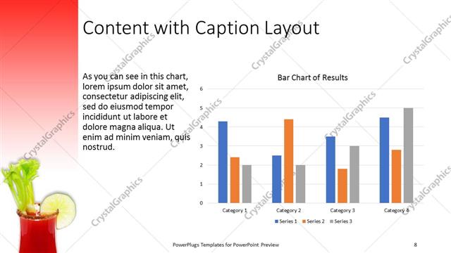 Content with Caption presentation slide layout