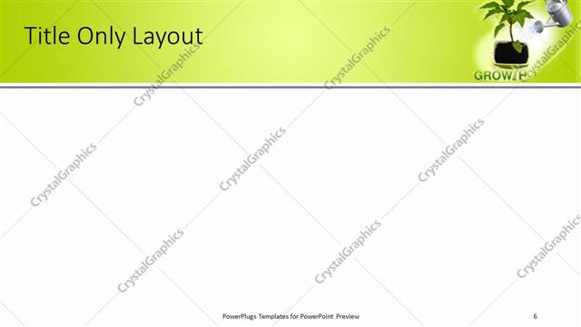 Title Only presentation slide layout