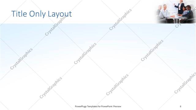 Title Only presentation slide layout