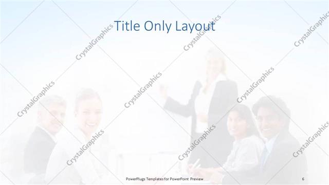 Title Only presentation slide layout