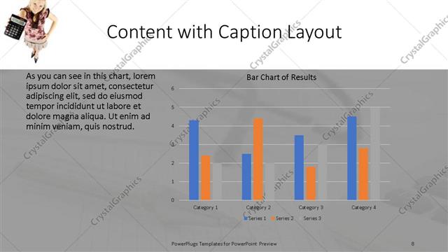 Content with Caption presentation slide layout
