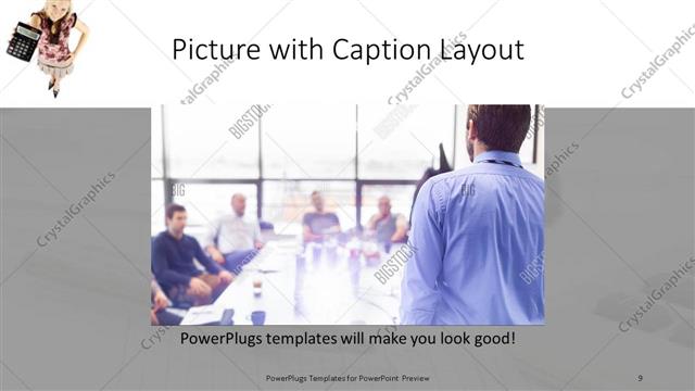 Picture with Caption presentation slide layout