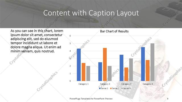 Content with Caption presentation slide layout