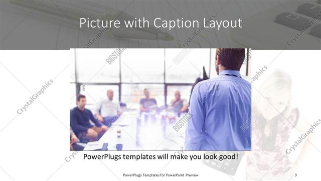 Picture with Caption presentation slide layout