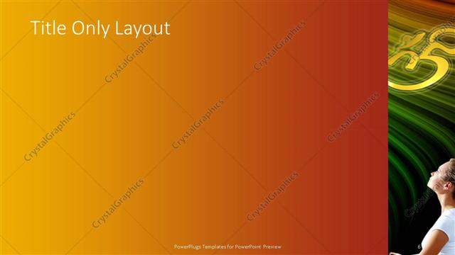 Title Only presentation slide layout