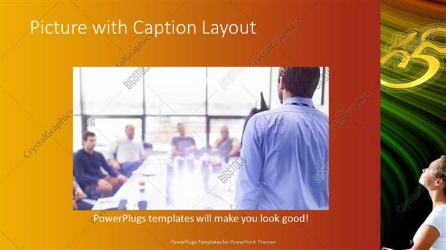 Picture with Caption presentation slide layout