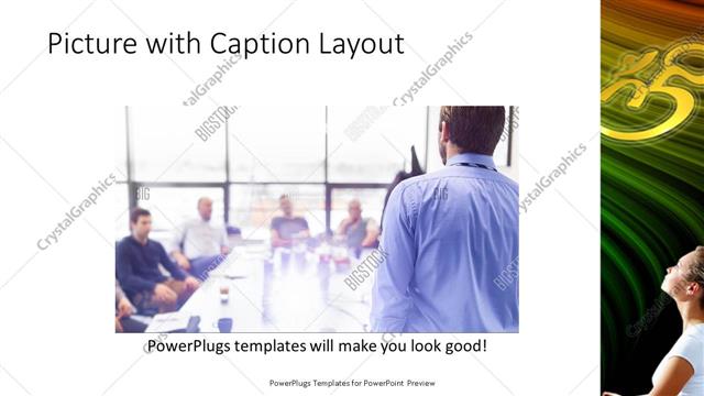 Picture with Caption presentation slide layout