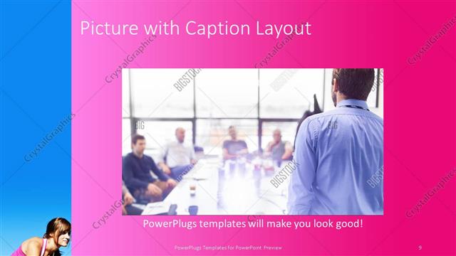 Picture with Caption presentation slide layout
